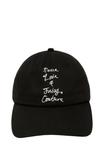 Бейсболка Juicy Couture WITH PEACE LOVE SLOGA, Black - фото 4