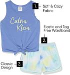 Термопижамный комплект Calvin Klein для девочек, 2 предмета, Oversized Leo - фото 2