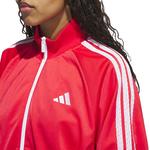 Женский трикотажный спортивный топ с 3 полосками Adidas, Pure Ruby - фото 4