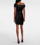 Мини-платье из бархата Lilies Lola Rick Owens, черный - фото 3