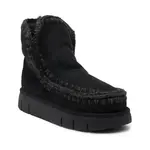 Кожаные зимние ботинки Mou, черный - фото