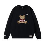 Adidas LABEL Свитшот Unisex Black Crew Neck Moderate Regular - фото