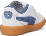 Кроссовки PUMA Kids  Palermo Hook And Loop Shoes, White/Dark Indigo - фото 5