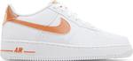 Кроссовки Air Force 1 Next Nature GS 'Safety Orange Lenticular', белый - фото