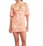 Женское мини-платье Jayden с тропическим листом Self Contrast, Tropical Leaf - фото