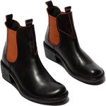 Женские туфли FLY London Meme030fly, Black/Red - фото 2