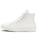 Кроссовки chuck taylor all star leather high top white Converse, белый - фото