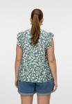 Блуза Vero Moda Curve Blouse, Laurel Wreath/Mottled Green - фото 3