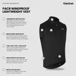 Жилет GripGrab Pacr Windproof Lightweight, черный - фото 7