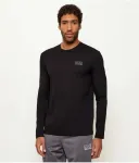 Лонгслив regular fit Ea7, черный - фото