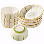 Чаши KAWASIMAYA, 5-Inch Rice Bowl (4 Pcs)+7-Inch Deep Plate (4 Pcs) - фото