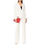 Блейзер из крепа ALEXANDER MCQUEEN, белый - фото 2