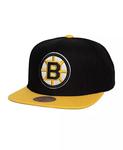Мужская черная бейсболка Boston Bruins Core Team Ground 2.0 Snapback Mitchell & Ness - фото