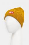 Шерстяная шапка Diesel, желтый - фото 2