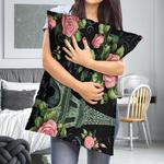MaSiledy Чехол на подушку с Эйфелевой башней Paris Rose Pattern-6 - фото 6