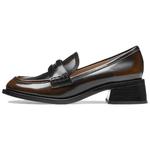 Лоферы женские 73Hours на каблуке, черный - фото 5