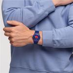 SWATCH Часы Men 41mm Blue Watch SO29Z701 - фото 4