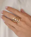 Кольцо Aura Swirl Ettika, gold - фото 3