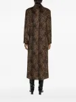Двубортное пальто с леопардовым принтом ERALDO, коричневый - фото 4