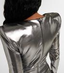 Мини-платье с драпировкой Balmain, Argent - фото 6