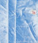 Бархатный жилет Monnalisa, Celeste - фото 3