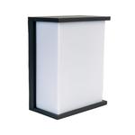 [T] Настенный светильник Grafner из алюминия, антрацит, IP44, 2 цоколя E27, идеально подходит для интеллектуальных светодиодных ламп, с порошковым покрытием, квадратный настенный светильник, настенный светильник для наружного освещения, 2 лампы, брызгоза - фото