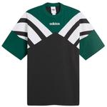 Футболка с вырезом Adidas, мультиколор - фото