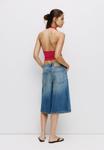 Топ PULL&BEAR OPEN BACK HALTER, Red - фото 3