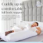 East Coast Bedding Подушка для тела Down No Feather Blend White - фото 8