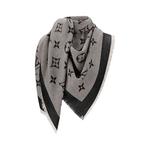 Шаль с монограммой Neo Natté Louis Vuitton, черный - фото 3