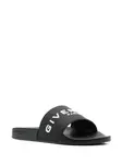 Шлепанцы с логотипом Givenchy, черный - фото 2