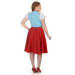 Дирндль Петра - костюм женский красный синий - фото 2