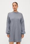Платье Vero Moda Petite VMNANCY FUNNEL NECK DRESS, Medium Grey Melange/Mottled Grey - фото