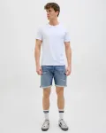 Бермуды мужские ковбойские regular fit Jack & Jones, синий - фото