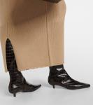 Кожаные сапоги до колена Toteme, коричневый - фото 4