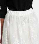 Тюлевая миди-юбка с пайетками Simone Rocha, White - фото 4