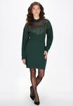 Faina Вязаное платье в зеленом цвете - фото 2