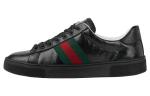 GUCCI Кроссовки Ace Gg Crystal Canvas Black Women's - фото