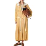 Платье с длинными рукавами женское желтое Miu Miu - фото 2