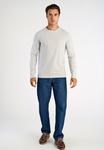 Топ Lindbergh BASIC O-NECK STRETCH LS, Grey Mel/Grey - фото 2