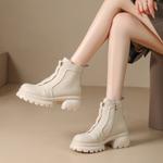 Ботинки Martin Boot женские Zhr, бежевый - фото 8