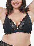 Кружевной бюстгальтер с полумягкими чашечками Oola, черный - фото