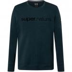 Мужской свитер с круглым вырезом Solution Super.Natural, синий - фото