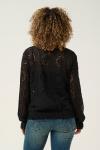 Кружевная блузка Cream Blouse Tiley, черный - фото 4