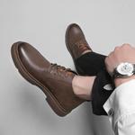 Мужские ботинки Cahhrrn X Martin Boot Men Beige Qiaonai - фото 7