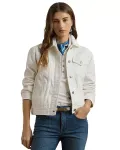 Джинсовая куртка дальнобойщика Ralph Lauren, белый - фото