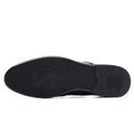 Мужские туфли GZZ черные на низком каблуке - фото 5