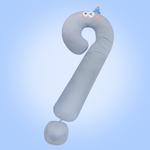 Плюшевая кукла Dopamine Big Eye Question Mark Tranquility and elegance, синий - фото 10