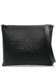 FENDI клатч с логотипом, черный - фото