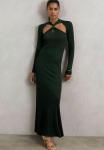 Платье Reiss VIVIENNE CUT-OUT, Dark Green/Evergreen - фото